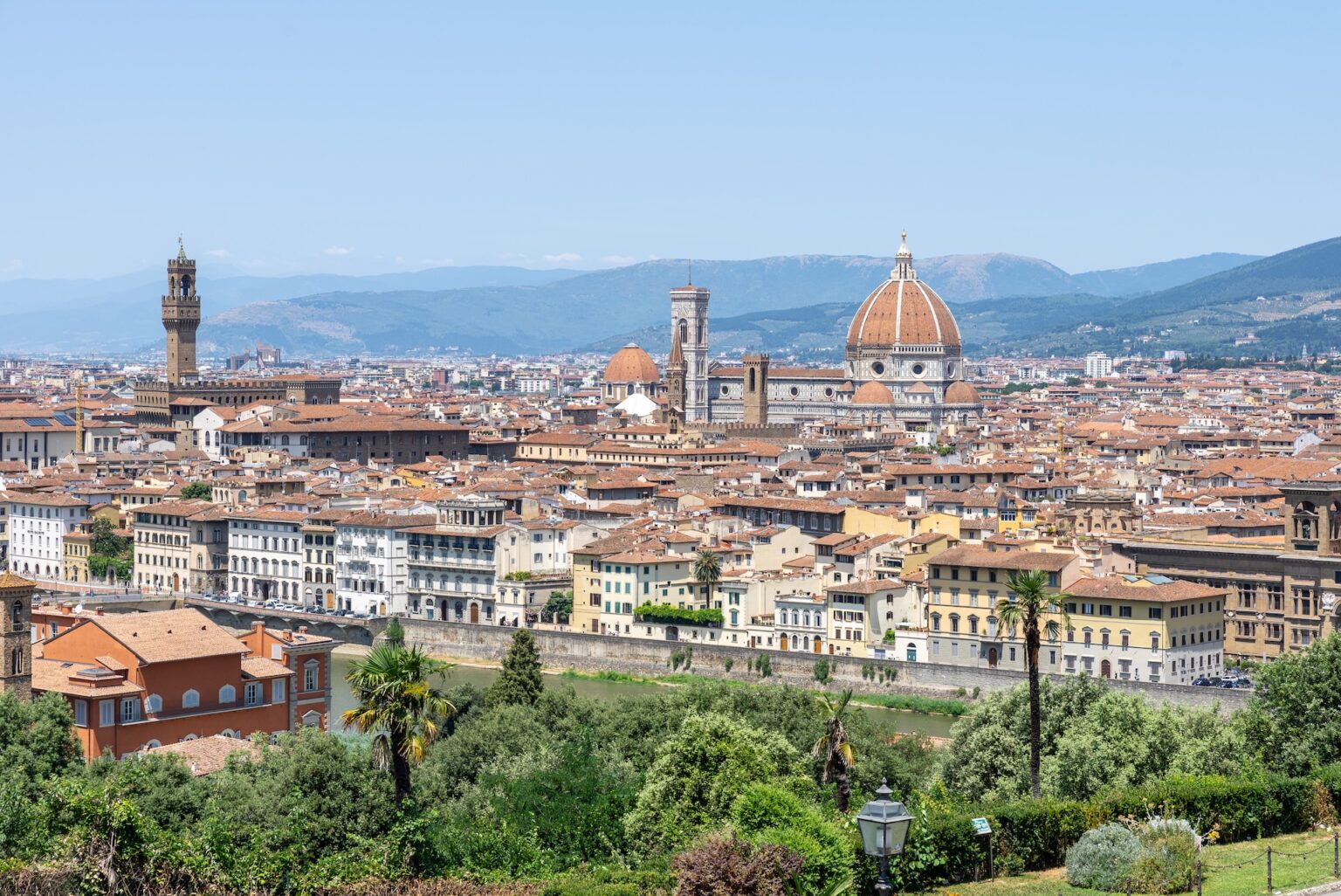 Vista del centro storico di Firenze da Piazzale Michelangelo