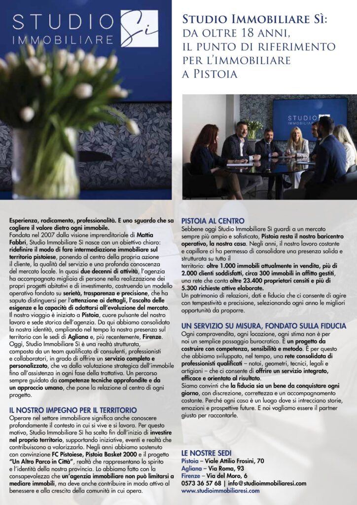 SI - Articolo su Discover Pistoia